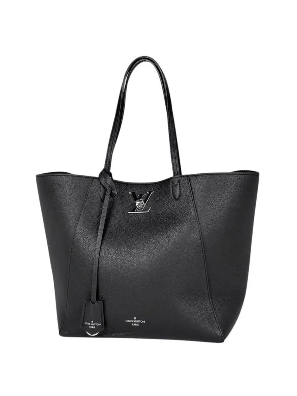 Louis Vuitton Lockme Cabas Tote Bag Leather Noir